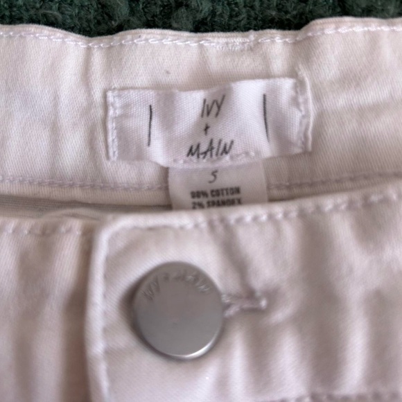 White Button Up Mini Skirt - Picture 2 of 3